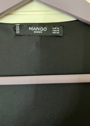 Mango Mango v yaka siyah gece elbisesi