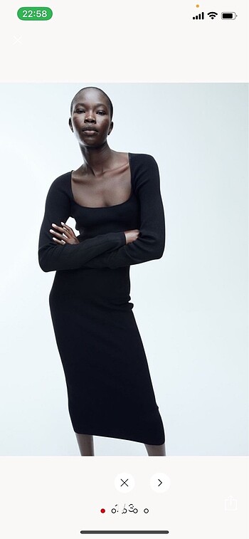 H&M H&M dar midi elbise
