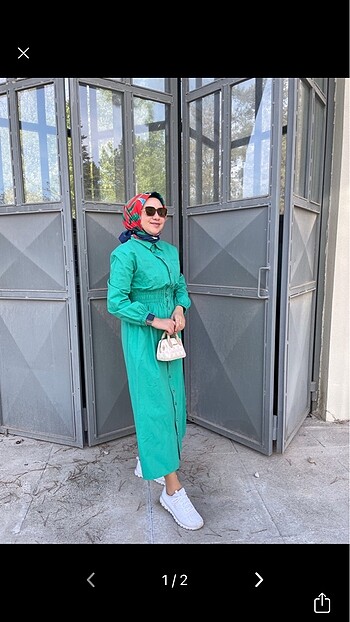 Zara Yeşil elbise