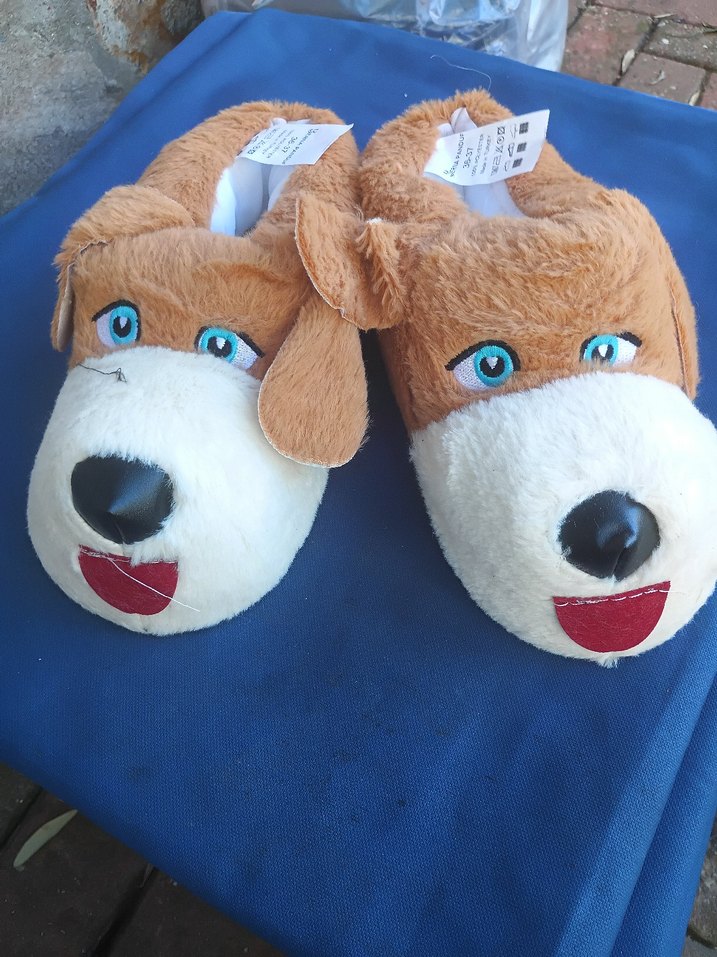 Kız Çocuk Pembe Peluş Hayvanlı Ev Terliği - Görsel 3