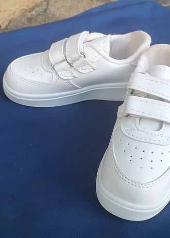 Beyaz Erkek Çocuk Spor Ayakkabı Velcro - Görsel 10