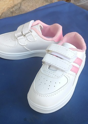 Beyaz Erkek Çocuk Spor Ayakkabı Velcro - Görsel 7