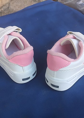 Beyaz Erkek Çocuk Spor Ayakkabı Velcro - Görsel 6