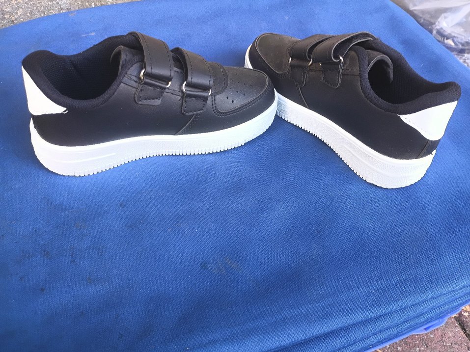 Siyah Beyaz Erkek Çocuk Spor Ayakkabı - Görsel 2