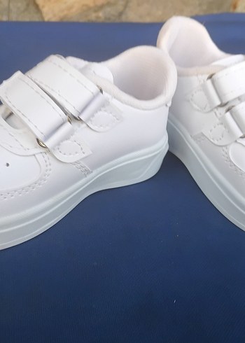 Beyaz Erkek Çocuk Cırt Cırtlı Spor Ayakkabı - Görsel 3