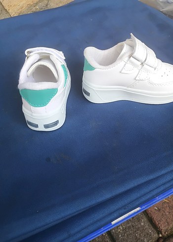 Beyaz Erkek Çocuk Cırt Cırtlı Spor Ayakkabı - Görsel 9