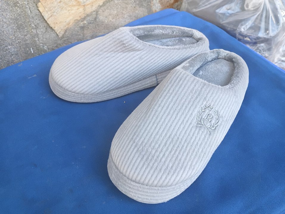 Gri Örgü Erkek Ev Terliği - Görsel 3