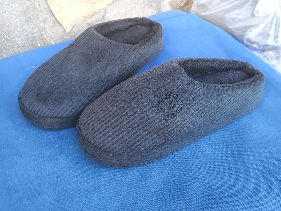 Gri Örgü Erkek Ev Terliği - Görsel 2