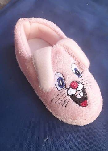 Pembe Barbie Kız Çocuk Sıcak Terlik Velcro - Görsel 5