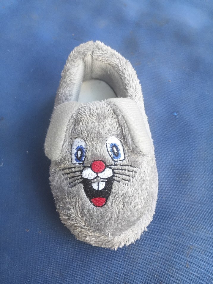 Pembe Barbie Kız Çocuk Sıcak Terlik Velcro - Görsel 4