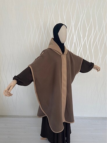 universal Beden camel Renk Kaşe Panço