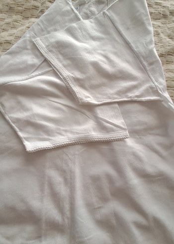 Kadın Beyaz Salaş Midi Atlet - Görsel 4