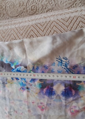 Gri Baskılı  Midi Elbise - Görsel 6