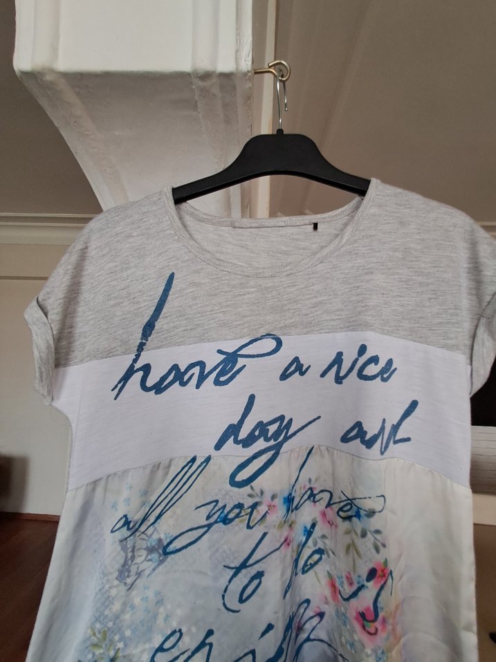 Gri Baskılı  Midi Elbise - Görsel 4