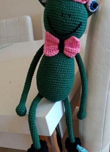 Beden Renk kral kurbağa amigurumi oyuncak