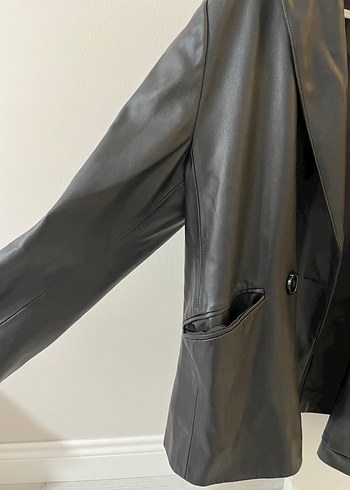 Zara deri ceket - Görsel 3