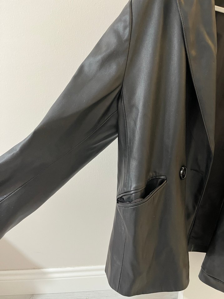 Zara deri ceket - Görsel 3