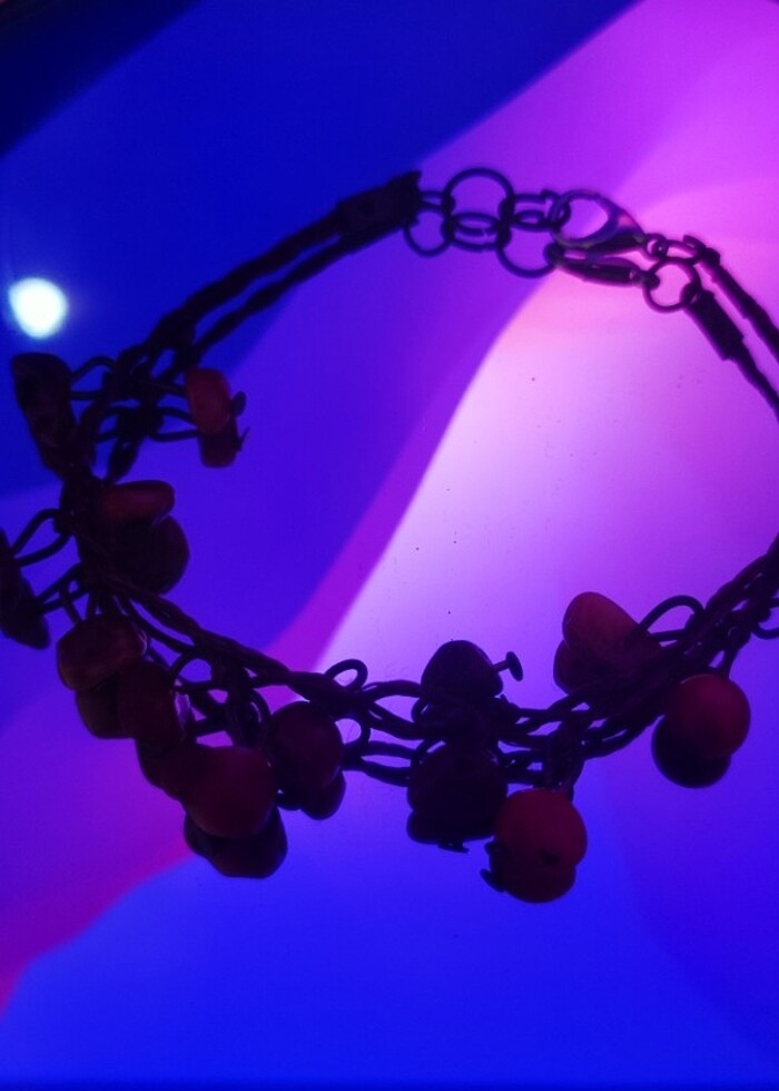 El yapımı Mercan doğal taş bileklik  - Görsel 4