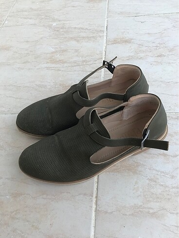 Haki oxford ayakkabı