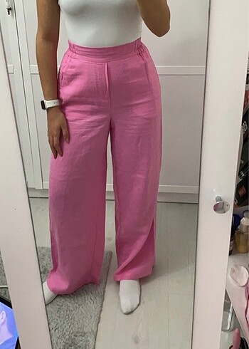 colins pembe keten pantolon
