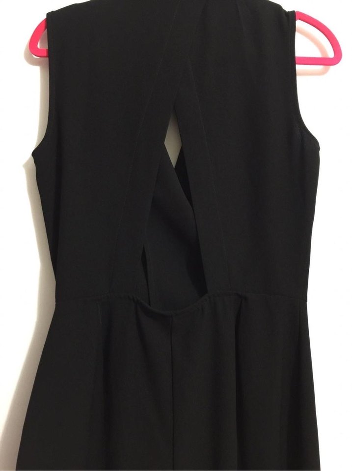 Siyah Uzun Kadın elbise - Görsel 3