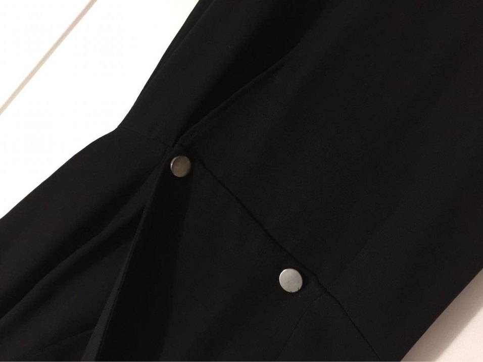 Siyah Uzun Kadın elbise - Görsel 4