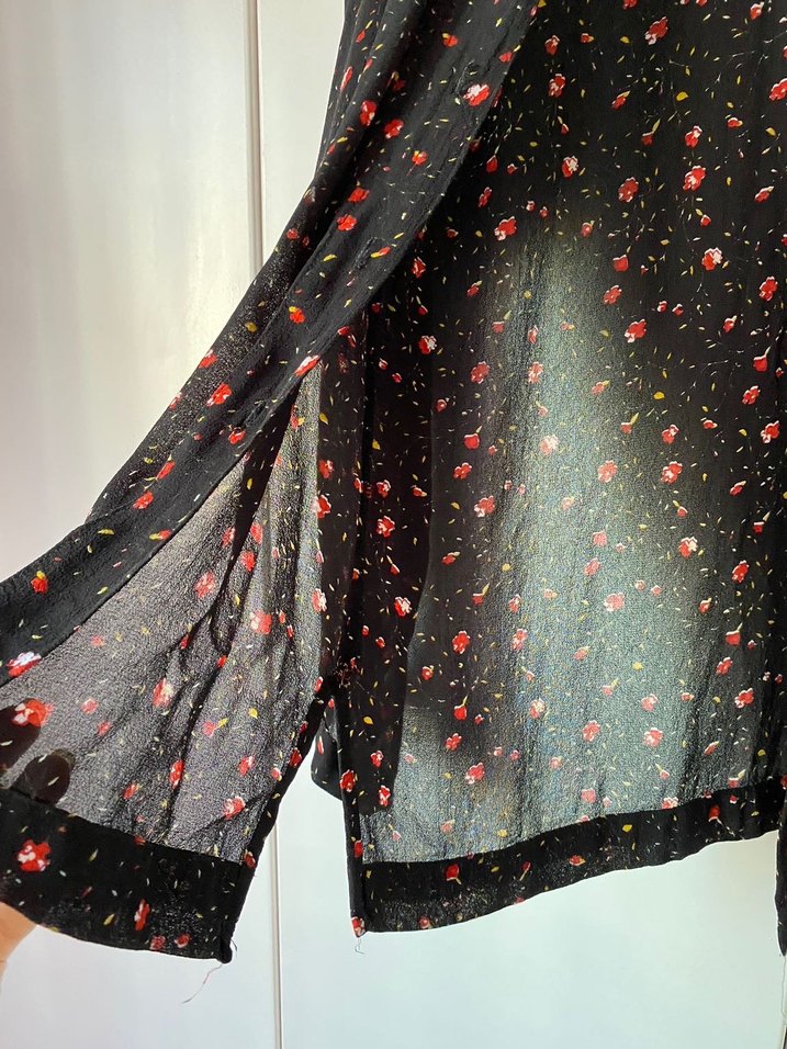 Düğmeli şifon  Gömlek - Görsel 2