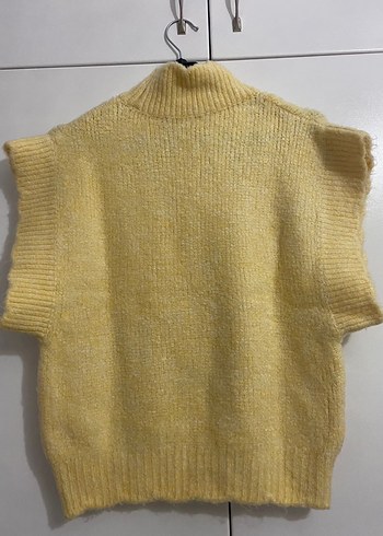 Zara Sarı Triko Süveter - Görsel 4