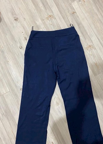 Kemer Detaylı Lacivert Kadın Kumaş Pantolon - Görsel 4