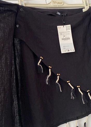 Zara bağlamalı etek - Görsel 4