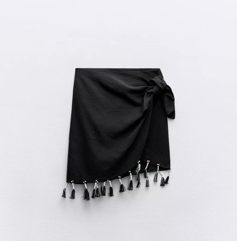 Zara bağlamalı etek - Görsel 2