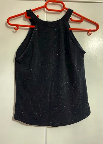 Kadın Siyah simli Atlet - Görsel 2