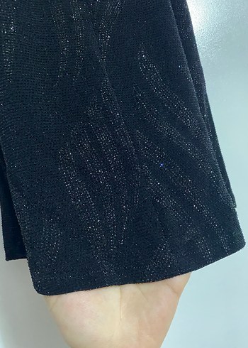 Kadın Siyah simli Atlet - Görsel 5