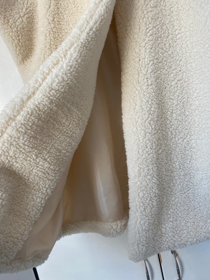 Kadın Beyaz Peluş yelek - Görsel 4