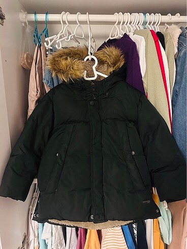 Zara kuş tüğü mont