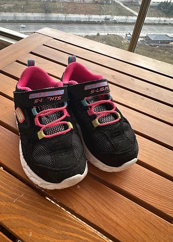 Kız Çocuk Siyah Pembe Spor Ayakkabı - Görsel 3