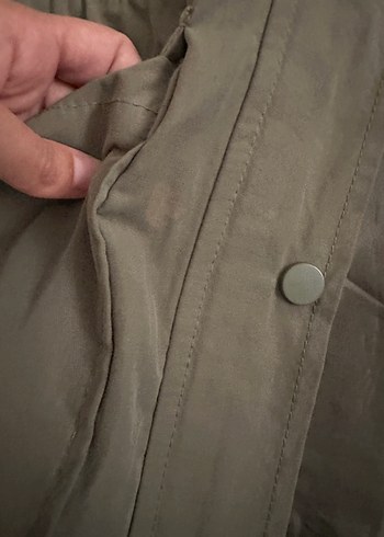 LC Waikiki Haki Düğmeli Kadın Ceket, Rahat Kesim