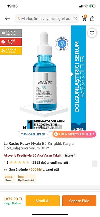 La roche hyalu b5 serum