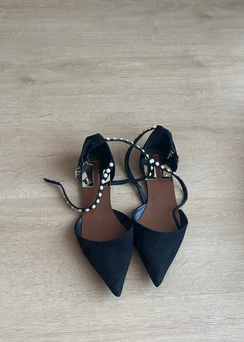 ZARA Siyah Süet Kadın Ayakkabı