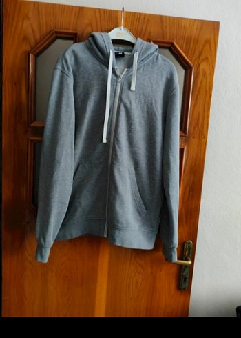 Gri Fermuarlı Erkek Polar Sweatshirt