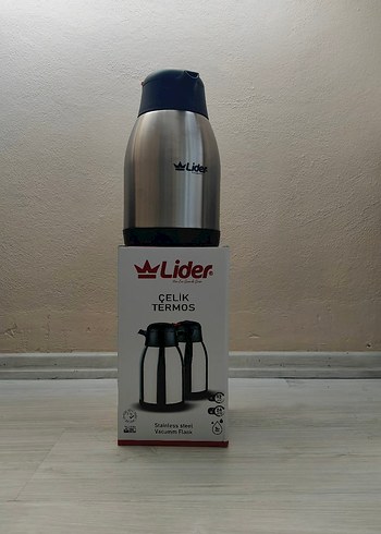 Gri Çelik Termos - Lider
