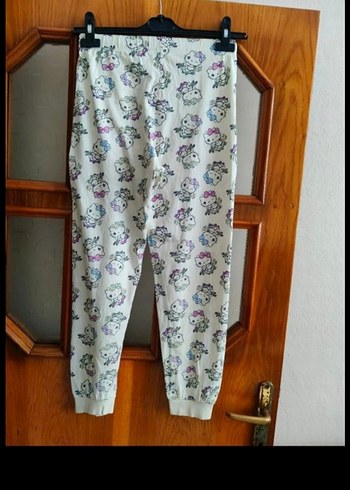 Beyaz Baskılı Pijama Takımı - Görsel 3
