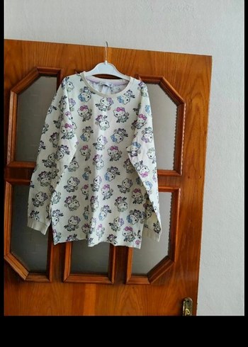 Beyaz Baskılı Pijama Takımı - Görsel 2