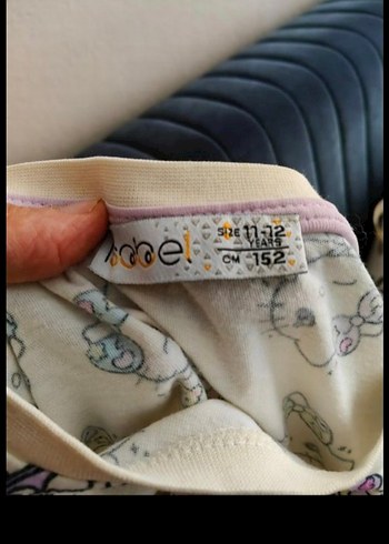 Beyaz Baskılı Pijama Takımı - Görsel 4