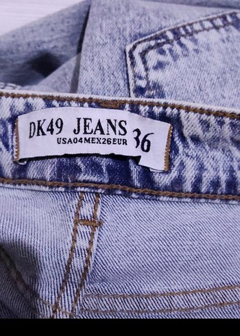 Gri Salaş Midi Kadın Kot Pantolon - Görsel 4