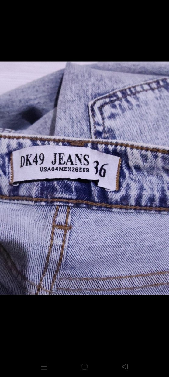 Gri Salaş Midi Kadın Kot Pantolon - Görsel 4