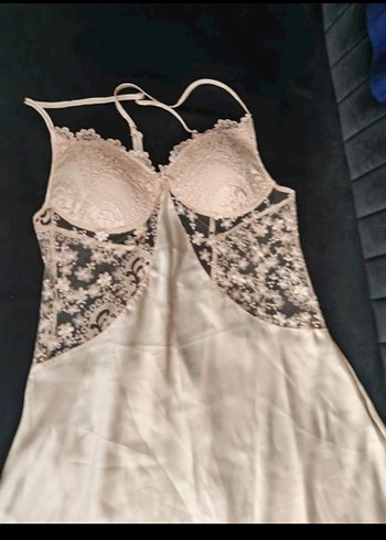 Pierre Cardin Dantel Detaylı Kısa Bohem Gecelik