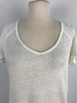 Zara V Yaka Basic Tişört