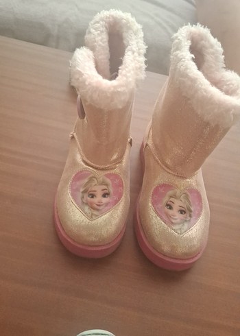 Kız Çocuk Pembe Parlak Baskılı Bot