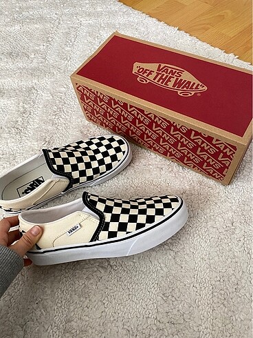 Vans Damalı Checkboard Slip On